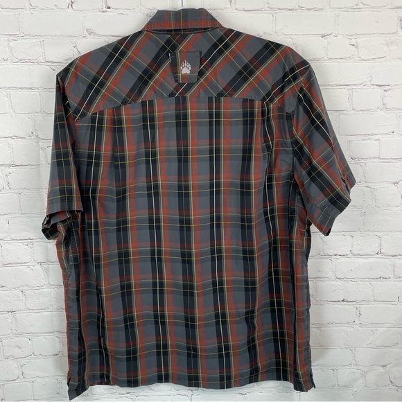 Alaskan Hardgear Mens L Short Sleeve Button Up Lightweight Plaid Outdoor Shirt - Picture 2 of 10